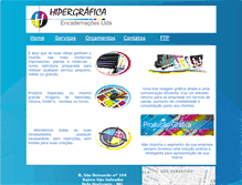 Tablet Screenshot of hipergrafica.com.br